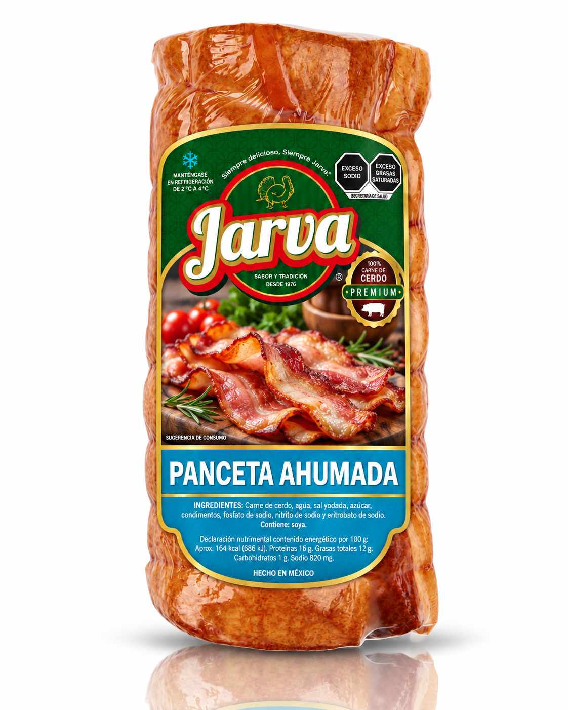 Panceta Ahumada JARVA, Presentación 1