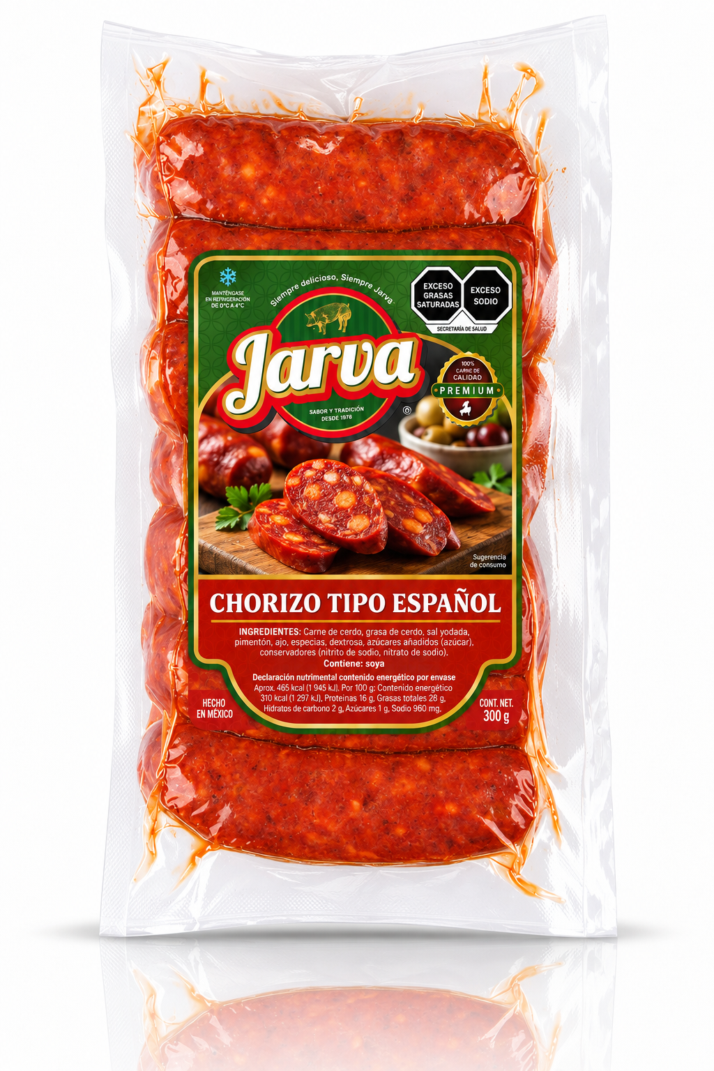 Chorizo Tipo Español JARVA, 300 g
