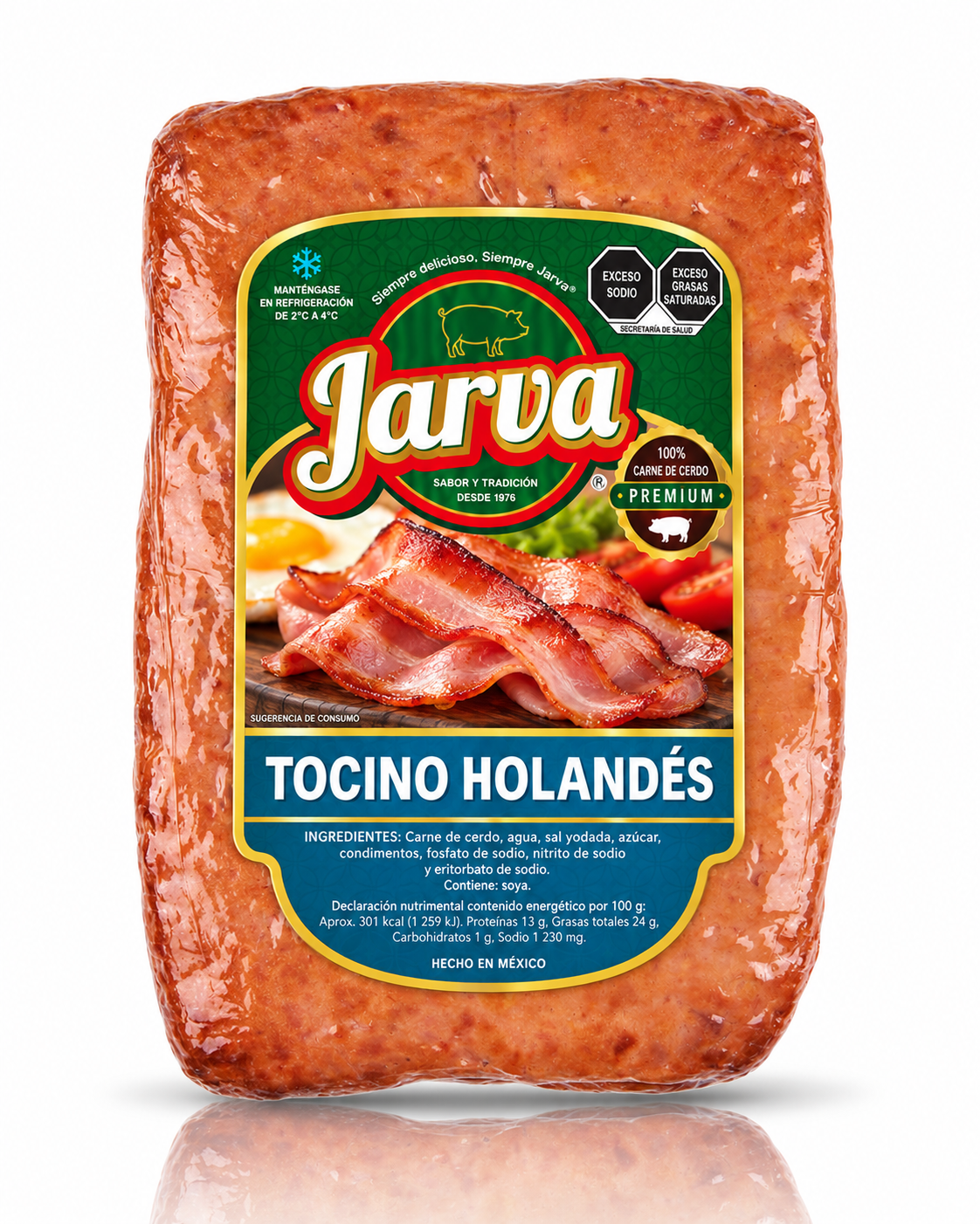 Tocino Holandés JARVA, Con empaque